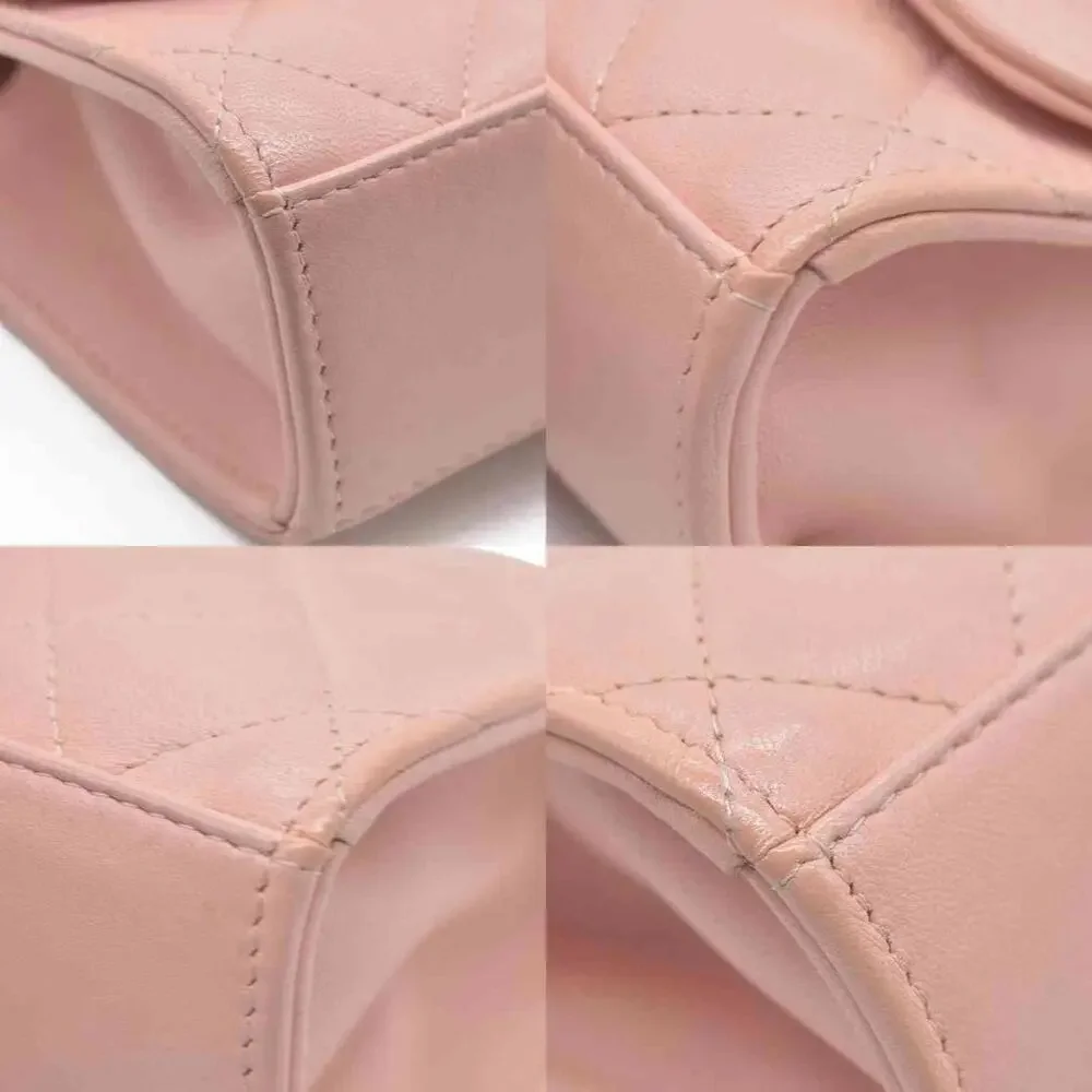 Chanel Lambskin Quilted Mini Trendy CC Clutch With Chain